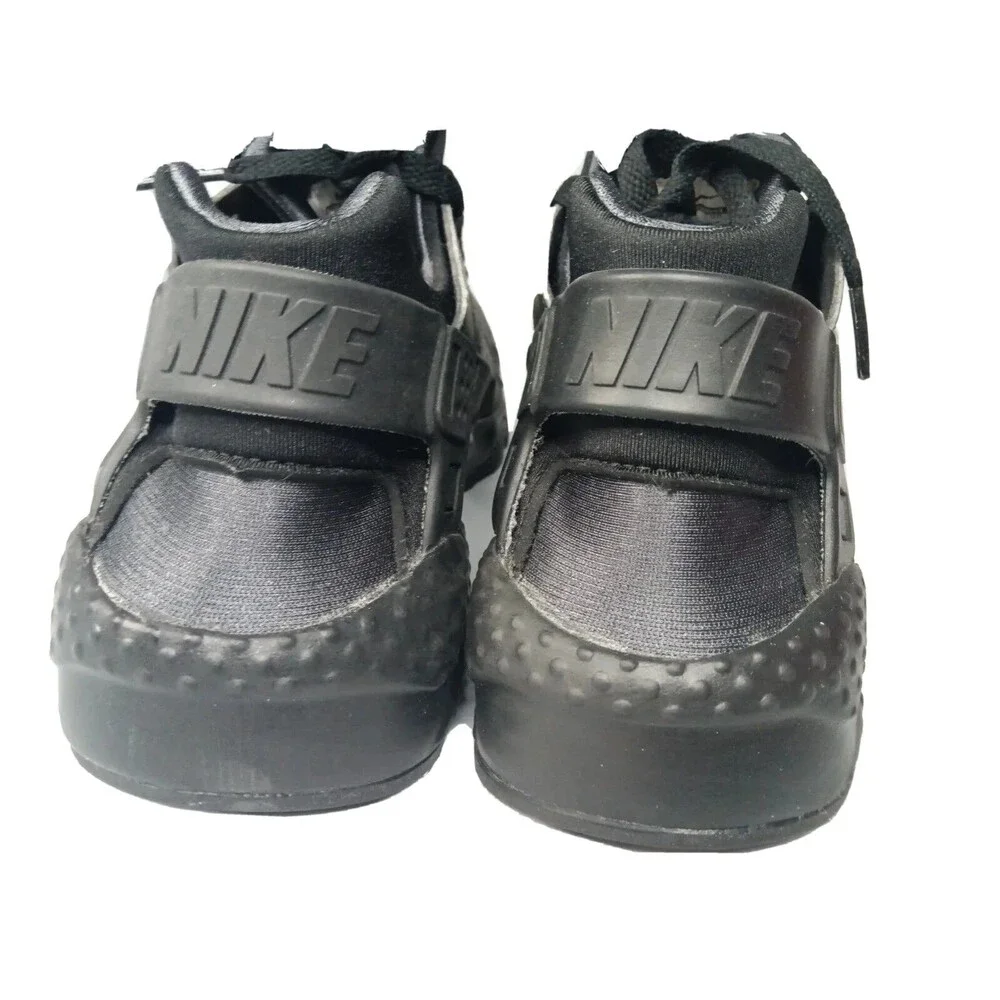 Nike Air Huarache Run Sneakers Size 7 Y Shoes Ultra Triple Black